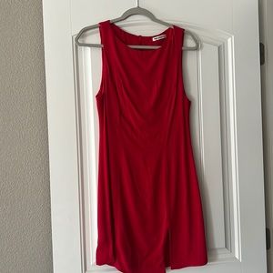 Reformation Stanley Dress - Cherry